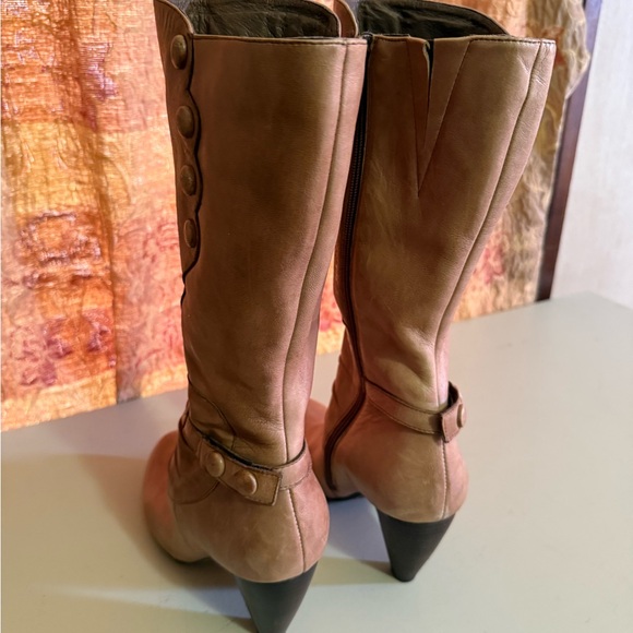 Miz Mooz Tan Heeled Boots - Picture 5 of 16